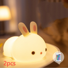 Load image into Gallery viewer, Rabbit Silicone Lamp Pat Feeding