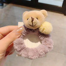 Load image into Gallery viewer, Little Bear Hairy Hair Rope Female Cute Girl Simple Hair Tie