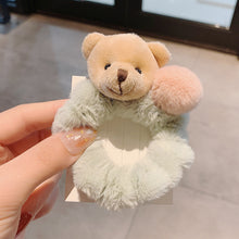 Load image into Gallery viewer, Little Bear Hairy Hair Rope Female Cute Girl Simple Hair Tie