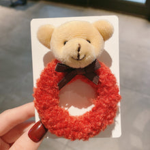 Load image into Gallery viewer, Little Bear Hairy Hair Rope Female Cute Girl Simple Hair Tie