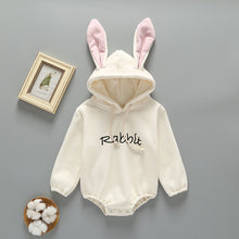 Load image into Gallery viewer, Winter Newborn Clothes Thickened Hooded Jumpsuit