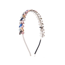 Load image into Gallery viewer, French Retro High-grade Hair Accessories Metal Texture Headband Rhinestone