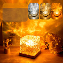 Load image into Gallery viewer, Ambient Night Projection Crystal Table Lamp 16 Color
