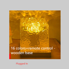 Load image into Gallery viewer, Ambient Night Projection Crystal Table Lamp 16 Color