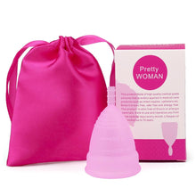 Load image into Gallery viewer, 2 Pcs Feminine Hygiene Menstrual Silicone Cup Medical Silicone Menstrual Cup