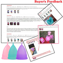 Load image into Gallery viewer, 4pcs Medical Grade Silicone Menstrual Cup Women Menstrual Period Cups