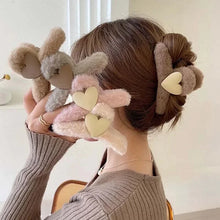 Load image into Gallery viewer, Winter Long Plush Hair Claw Elegant