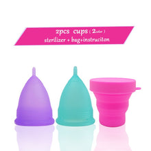 Load image into Gallery viewer, 4pcs Medical Grade Silicone Menstrual Cup Women Menstrual Period Cups