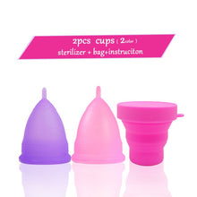 Load image into Gallery viewer, 4pcs Medical Grade Silicone Menstrual Cup Women Menstrual Period Cups