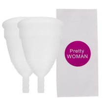 Load image into Gallery viewer, 2 Pcs Feminine Hygiene Menstrual Silicone Cup Medical Silicone Menstrual Cup