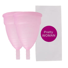 Load image into Gallery viewer, 2 Pcs Feminine Hygiene Menstrual Silicone Cup Medical Silicone Menstrual Cup