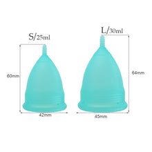 Load image into Gallery viewer, 4pcs Medical Grade Silicone Menstrual Cup Women Menstrual Period Cups