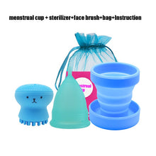 Load image into Gallery viewer, 4pcs Medical Grade Silicone Menstrual Cup Women Menstrual Period Cups
