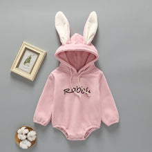 Load image into Gallery viewer, Winter Newborn Clothes Thickened Hooded Jumpsuit