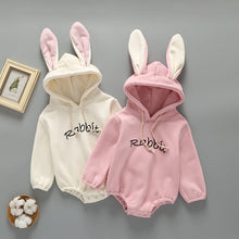 Load image into Gallery viewer, Winter Newborn Clothes Thickened Hooded Jumpsuit