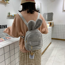 Load image into Gallery viewer, Plush Rabbit Ears Cute Cartoon Cute Children&#39;s Backpack
