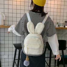 Load image into Gallery viewer, Plush Rabbit Ears Cute Cartoon Cute Children&#39;s Backpack
