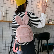 Load image into Gallery viewer, Plush Rabbit Ears Cute Cartoon Cute Children&#39;s Backpack
