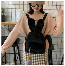 Load image into Gallery viewer, Plush Rabbit Ears Cute Cartoon Cute Children&#39;s Backpack
