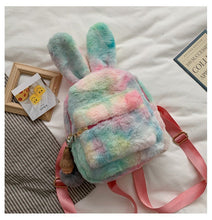 Load image into Gallery viewer, Plush Rabbit Ears Cute Cartoon Cute Children&#39;s Backpack
