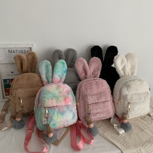 Load image into Gallery viewer, Plush Rabbit Ears Cute Cartoon Cute Children&#39;s Backpack
